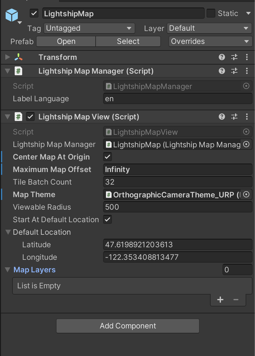 Lightship Maps Prefab