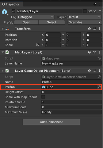 Layer Game Object Placement