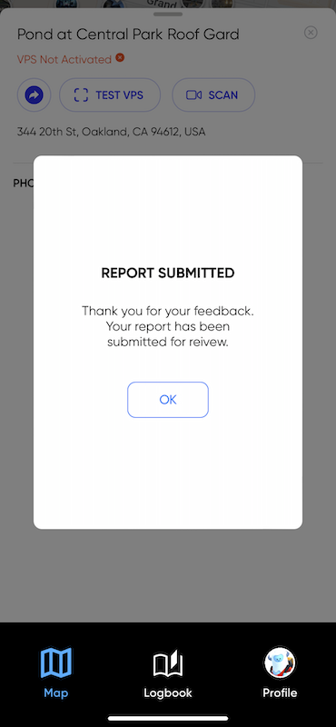 Report is submitted