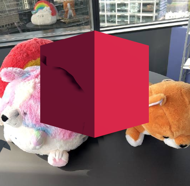 An example of AR without occlusion