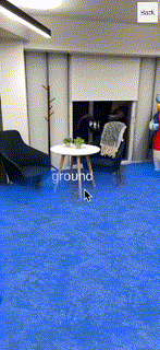 Viewing semantic information in an AR app