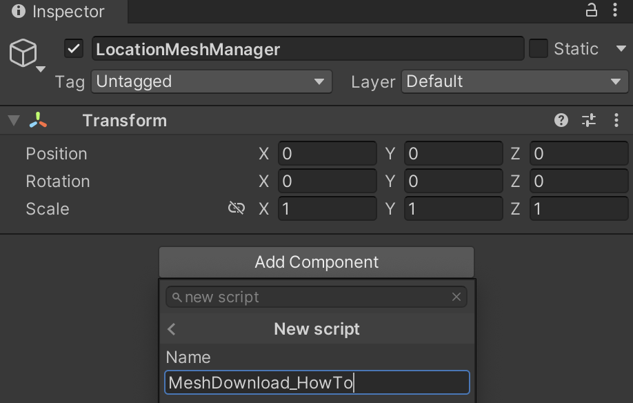 Adding the Mesh Download How To script