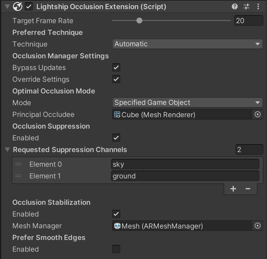 Lightship Occlusion Extension