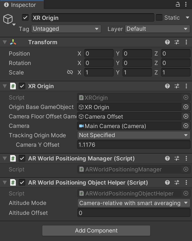 WPS components in Unity with proper configuration